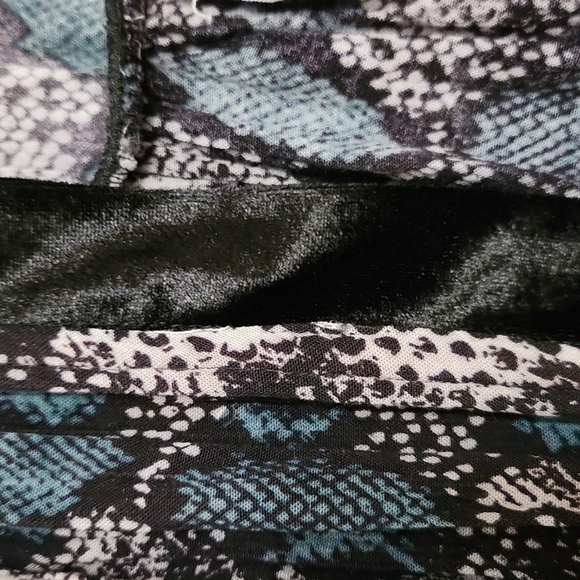 Boutique Kimono Cardigan Snake print velvet trim  Bohemian retro festival  party - Picture 4 of 8